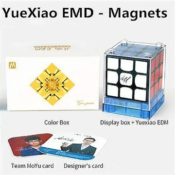 GuoGuan YueXiao EDM Magnetic 3x3x3 Black